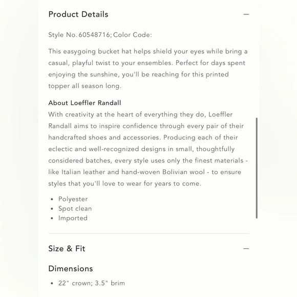 Loeffler Randall Ivy Bucket hat - Picture 5 of 8